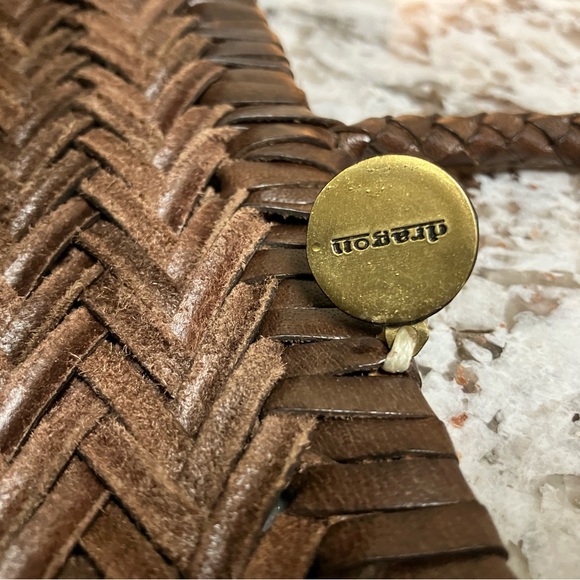 Dragon Diffusion Triple Jump small dark brown - leather woven basket tote - Picture 4 of 14